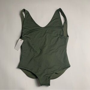 Londre The Minimalist One-Piece Swimsuit in Olive Green
